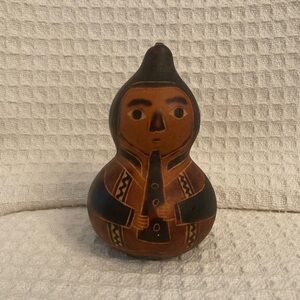 Peruvian Hand Carved Rattler Gourd